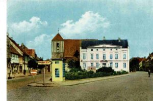 Foto Markt Anfang der 1960er Jahre, Postkarte Archiv Wegemuseum
